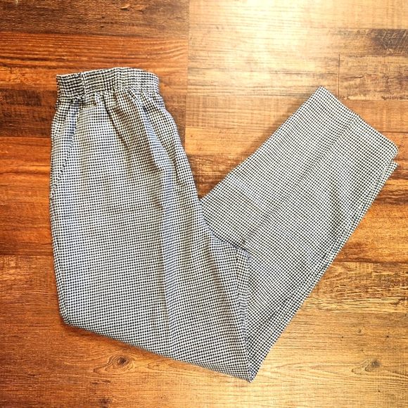 📺Vintage 80s B&W Houndstooth Briggs Pants💾 - Picture 1 of 8